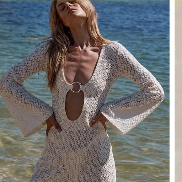 white spaghetti strap mini dress Kasey Ruched Mesh Pearl Bodycon Mini Dress • American Threads White Dress Boutique Ivory / M